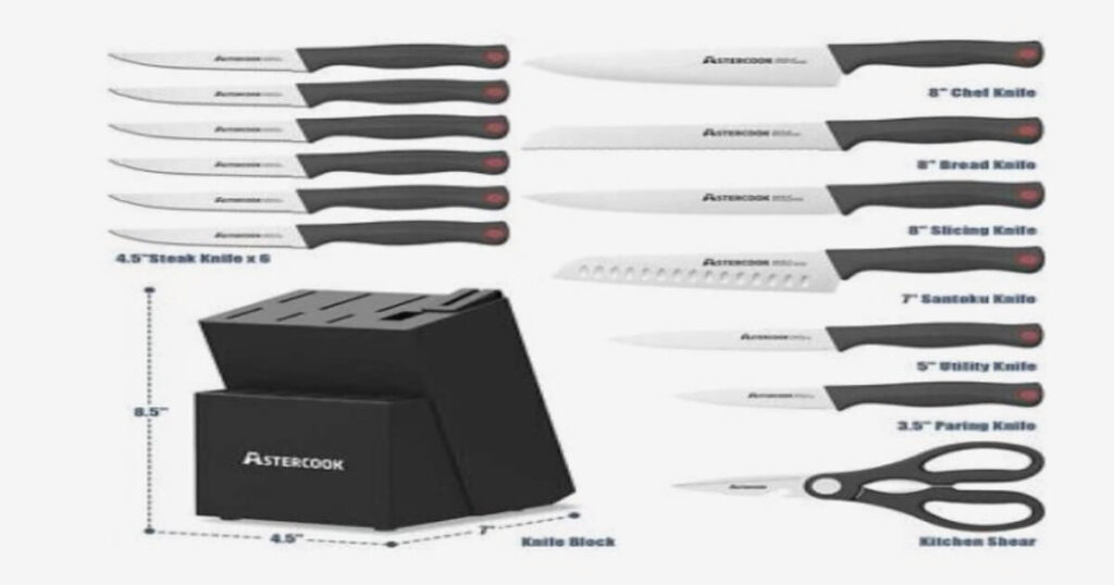 Astercook knife set review